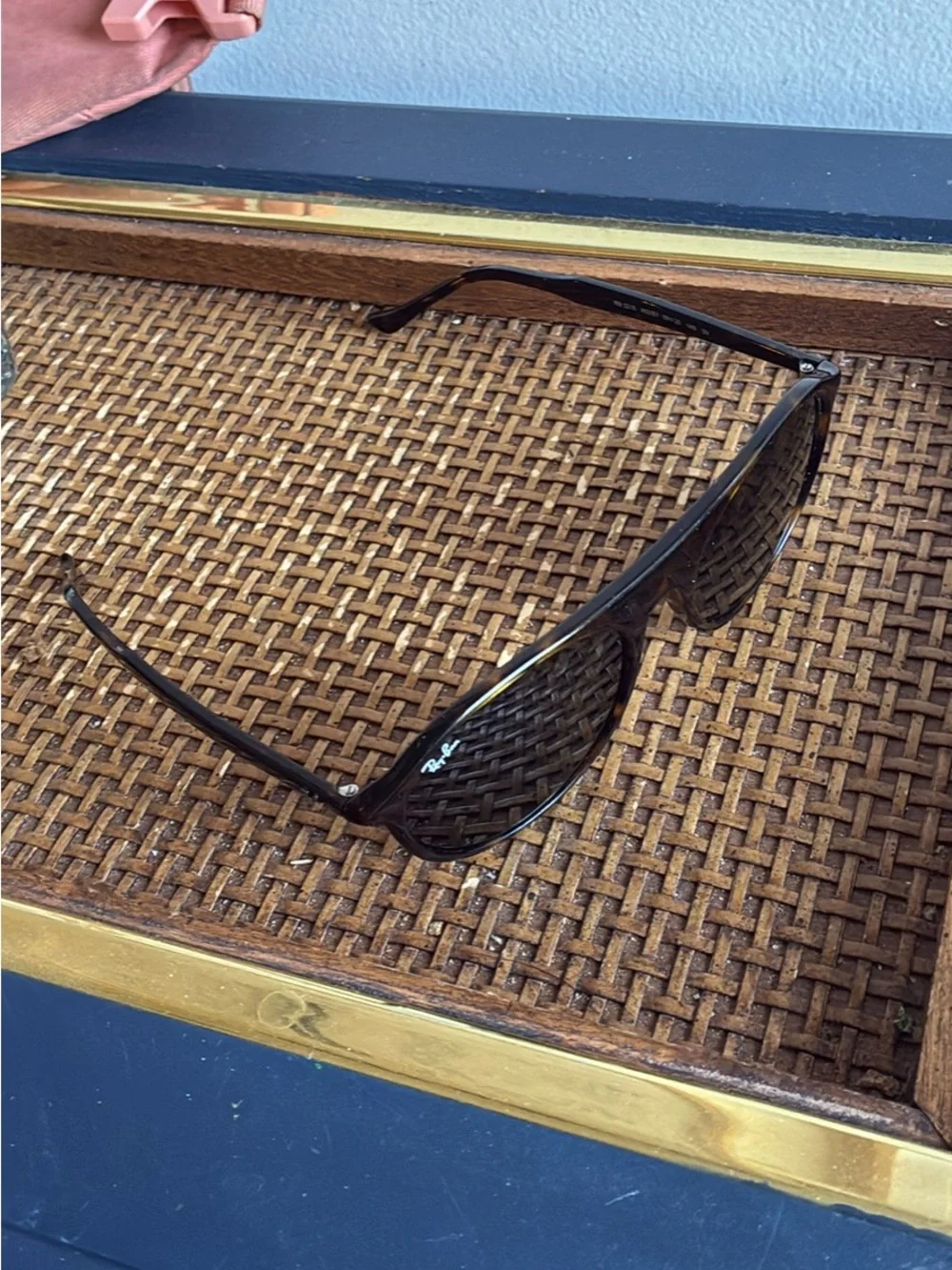 Ray-Ban Brown Tortoiseshell Frame Sunglasses with Dark Brown Lenses
